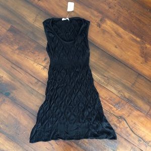 Black Crochet Dress